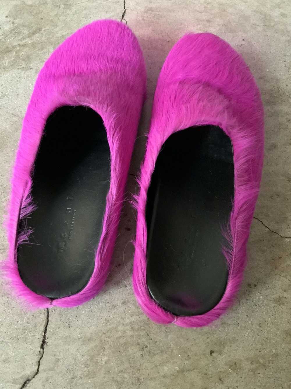 Marni MARNI FUR MULE SLIDES - image 3