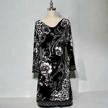 White House Black Market Floral Shift Dress Large - image 1