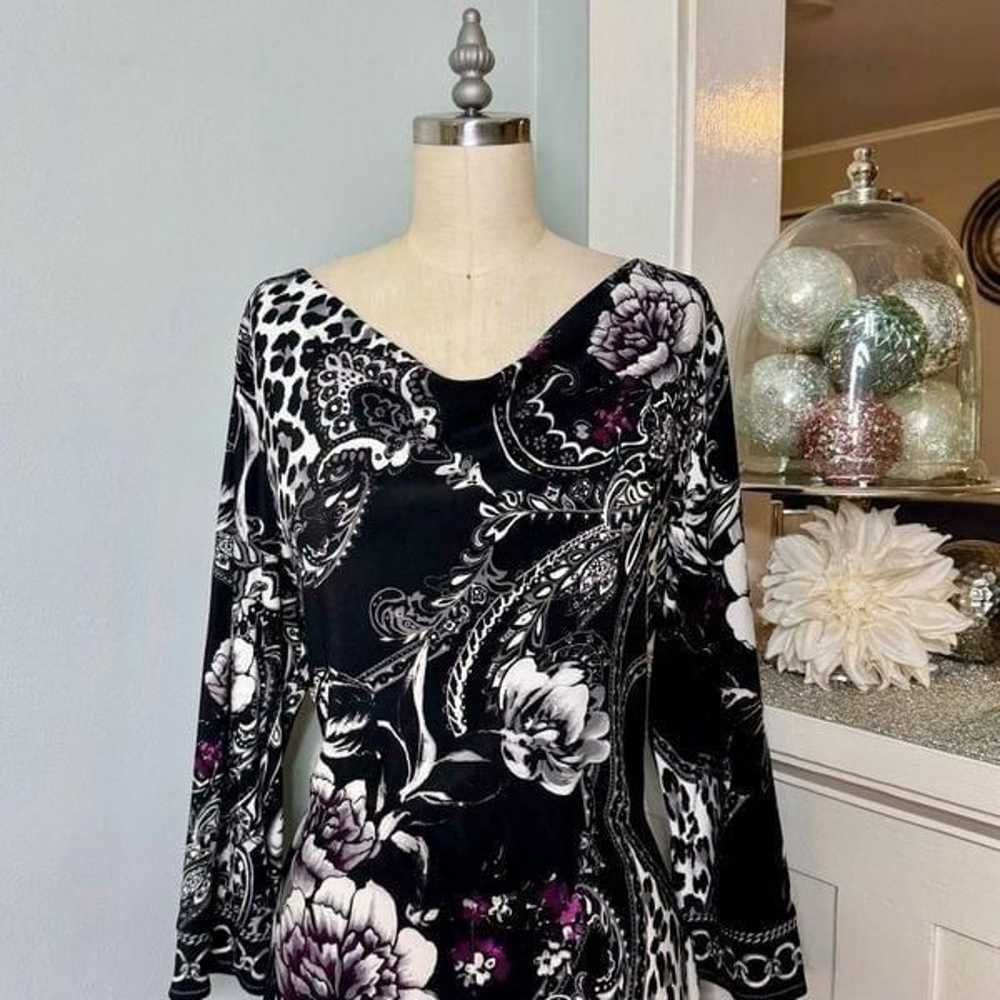 White House Black Market Floral Shift Dress Large - image 3