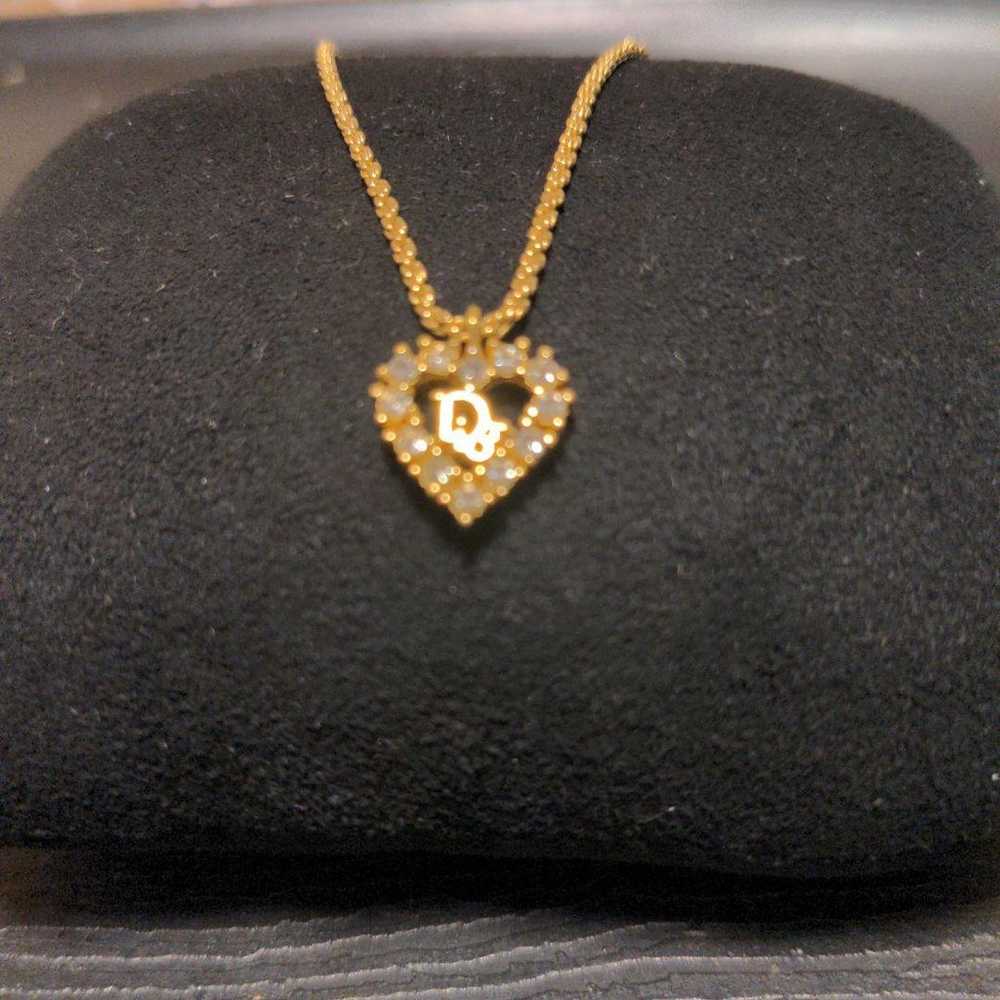 Christian Dior Vintage Heart-Shaped Pendant - image 2