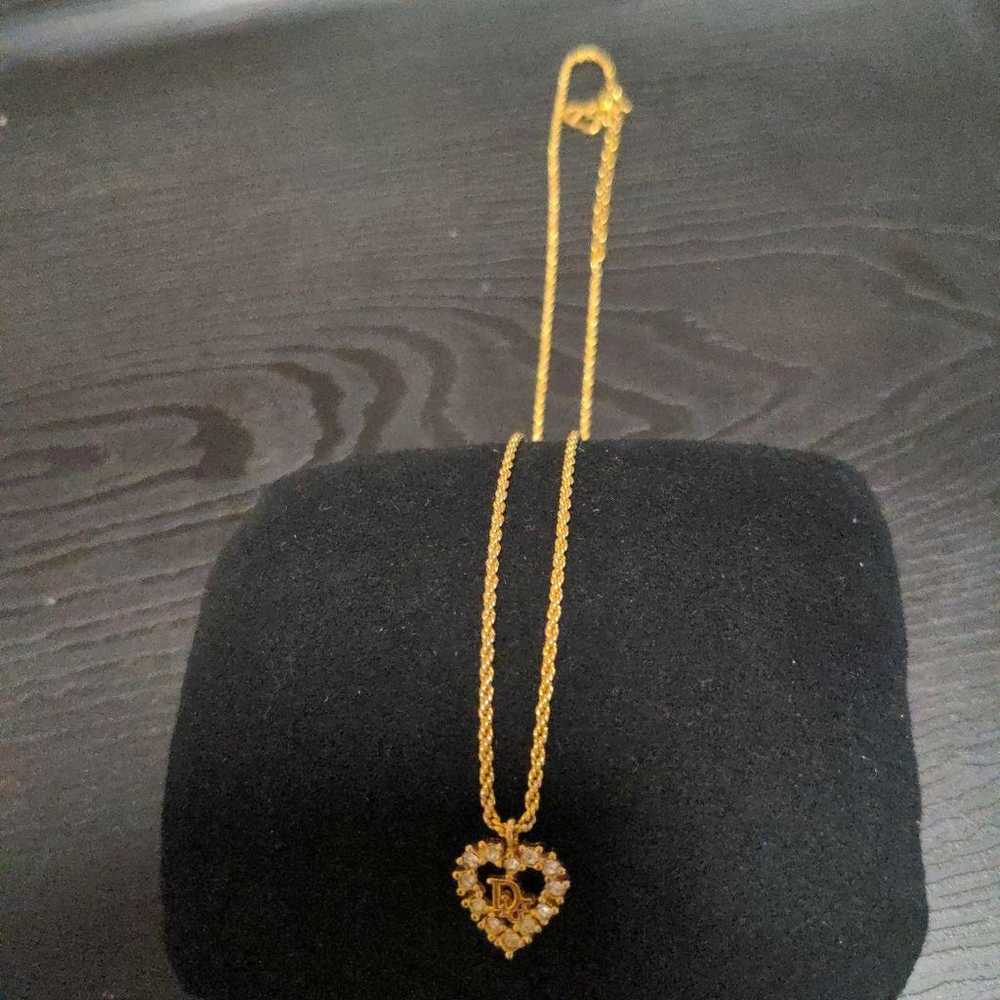 Christian Dior Vintage Heart-Shaped Pendant - image 4