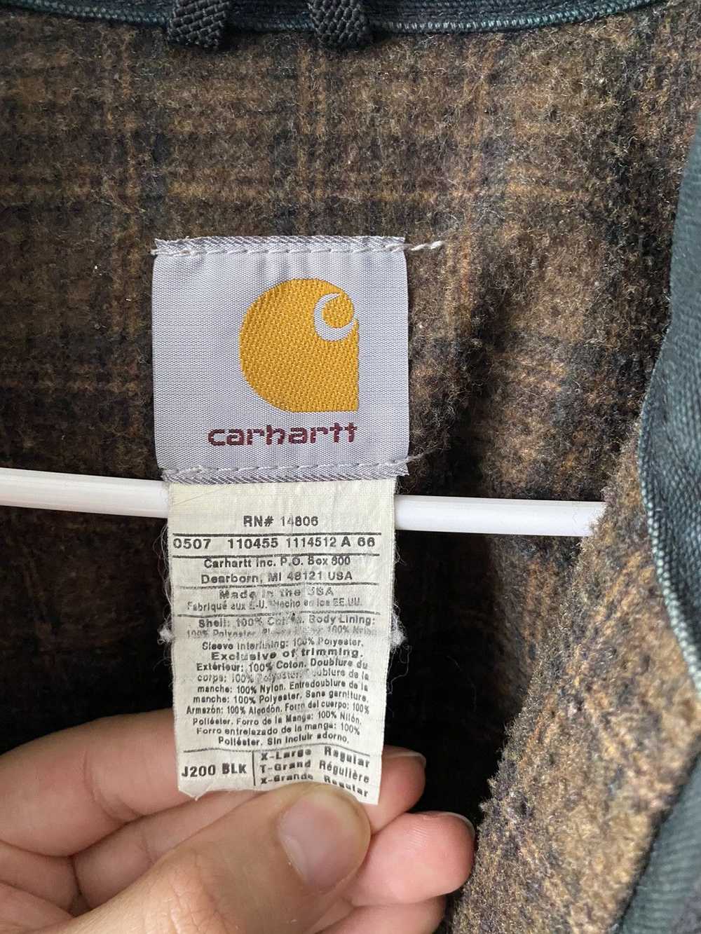 Carhartt × Vintage Carhartt Detroit Jacket green - image 8