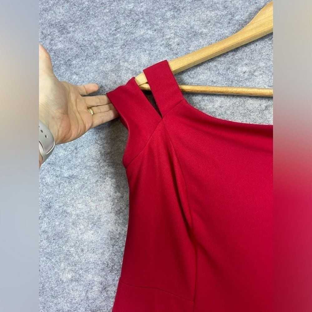 Lauren Ralph Lauren Maxi Dress 8 Red Fitted Forma… - image 2