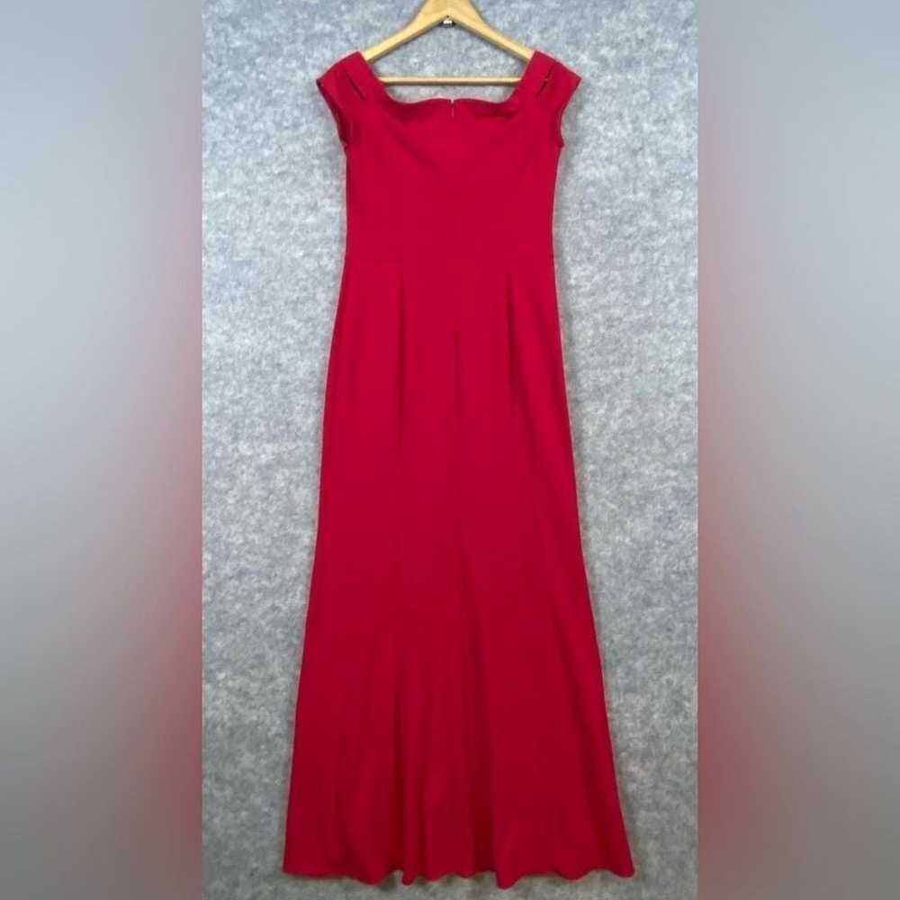 Lauren Ralph Lauren Maxi Dress 8 Red Fitted Forma… - image 4