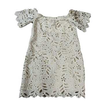 Eva By Eva Franco Embroidered Floral Ivory Dress S