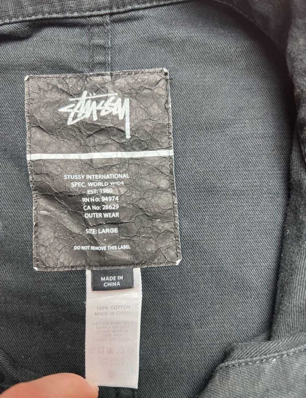 Designer × Stussy Vintage Stussy Military denim j… - image 2