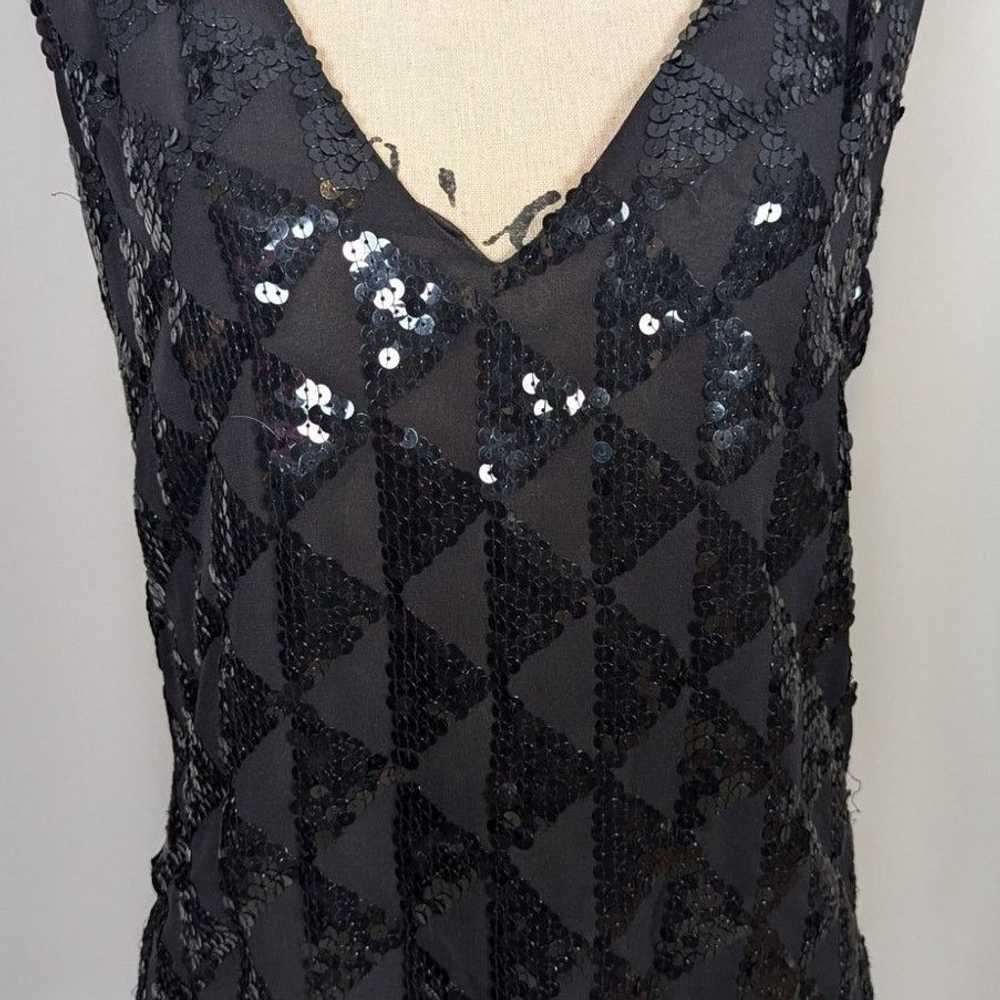 DKNY Vintage DKNY Silk Sequin Sheer Cami Tank Top… - image 7