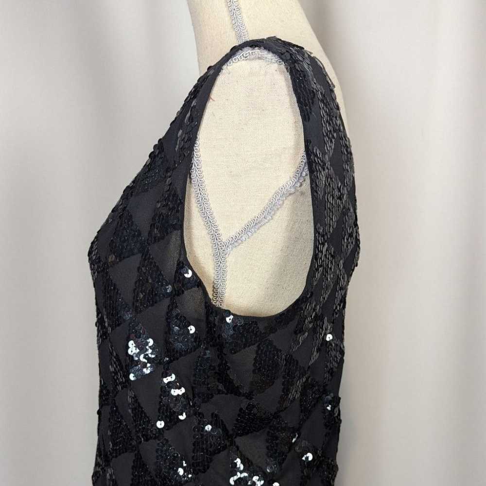 DKNY Vintage DKNY Silk Sequin Sheer Cami Tank Top… - image 8