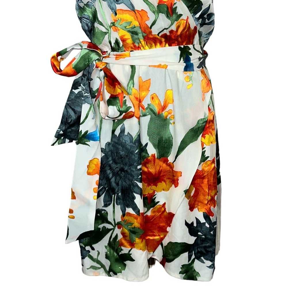 Alice + Olivia Susana Floral Mini Wrap Dress Cris… - image 5