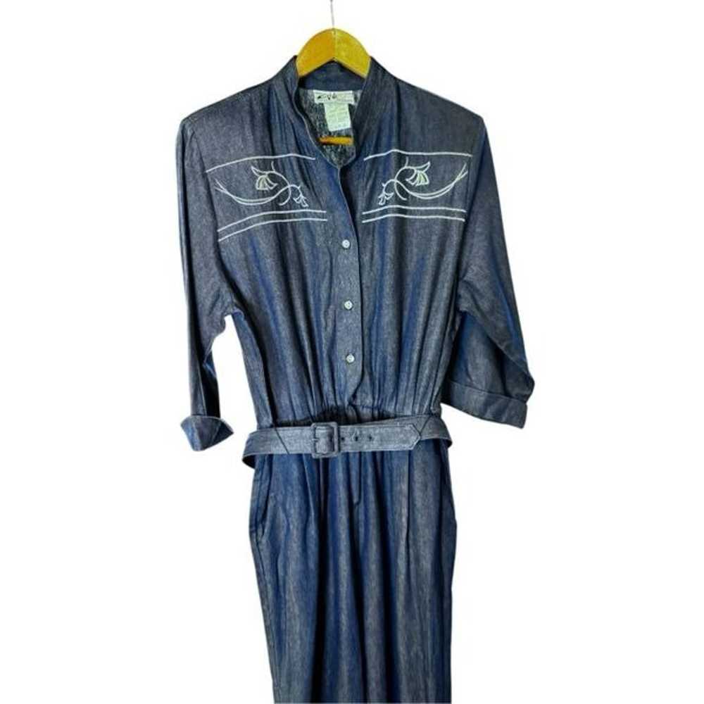 vintage Denim western 80’s  Jumpsuit WILLI of CAL… - image 2