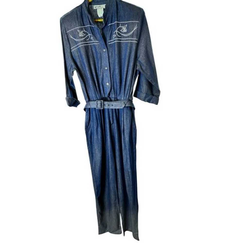 vintage Denim western 80’s  Jumpsuit WILLI of CAL… - image 4