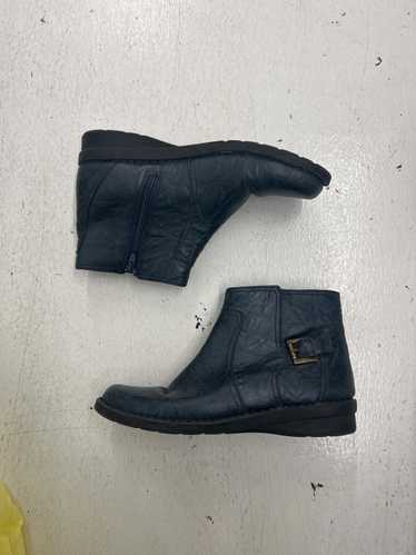 Clarks Clarks Blue/Black Leather Ankle Boots with 