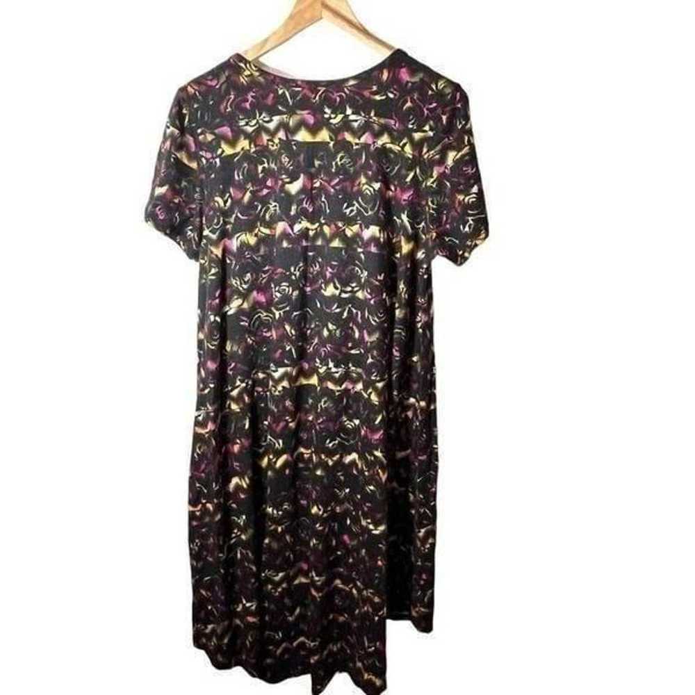 LuLaRoe Unicorn!! Black Carly Tribal Roses Dress … - image 2