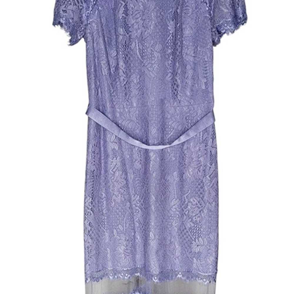 Women's - Tadashi Shoji Purple Lace Dress, Size 14 - image 1