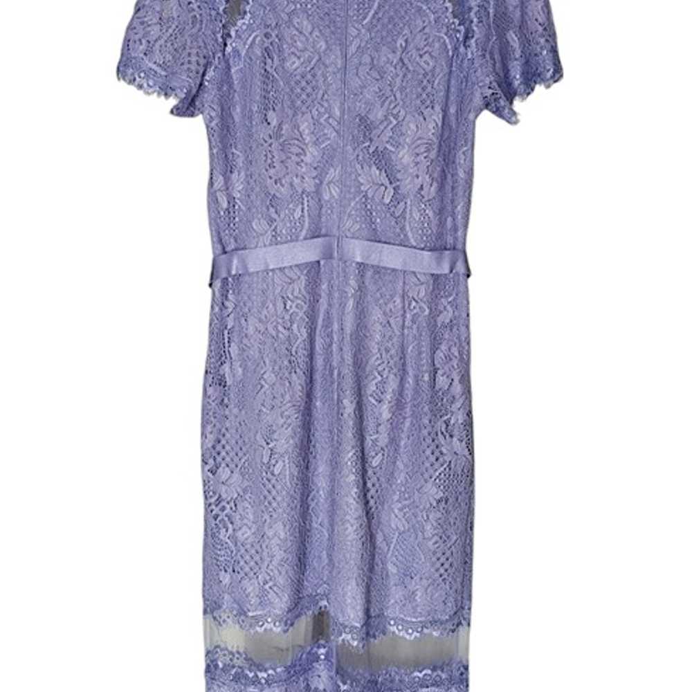 Women's - Tadashi Shoji Purple Lace Dress, Size 14 - image 9