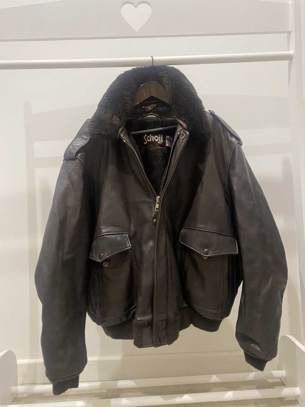 Leather Jacket × Schott × Vintage Schott Vintage … - image 1