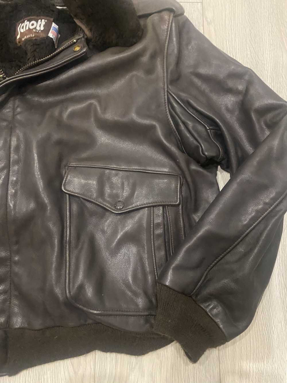 Leather Jacket × Schott × Vintage Schott Vintage … - image 5