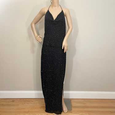 Vintage Laurence Kazer Women's Full Sequin 80's Dress factory - XL