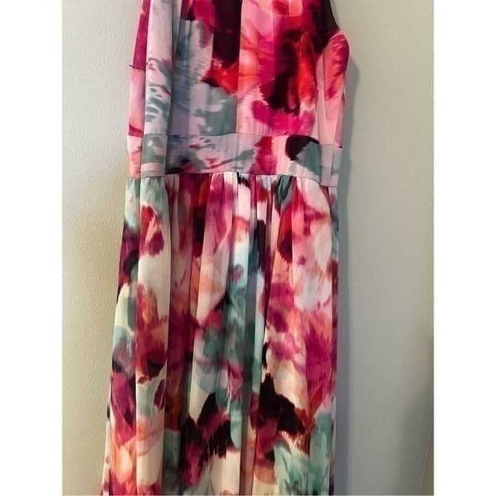 Eliza J Women’s Size 4 Maxi Dress Pink Floral Chi… - image 11