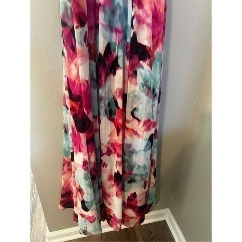 Eliza J Women’s Size 4 Maxi Dress Pink Floral Chi… - image 12