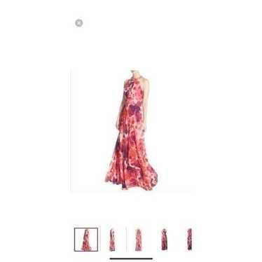 Eliza J Women’s Size 4 Maxi Dress Pink Floral Chi… - image 1