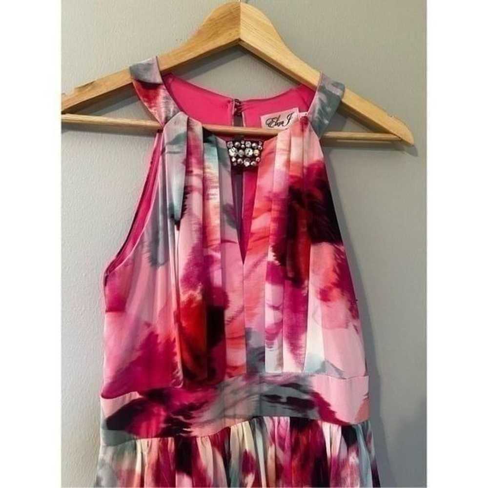 Eliza J Women’s Size 4 Maxi Dress Pink Floral Chi… - image 4