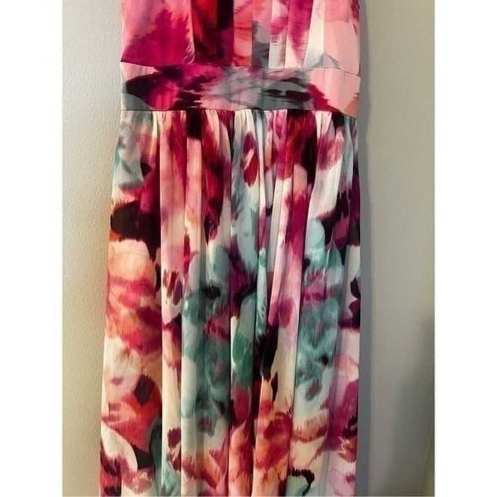 Eliza J Women’s Size 4 Maxi Dress Pink Floral Chi… - image 5