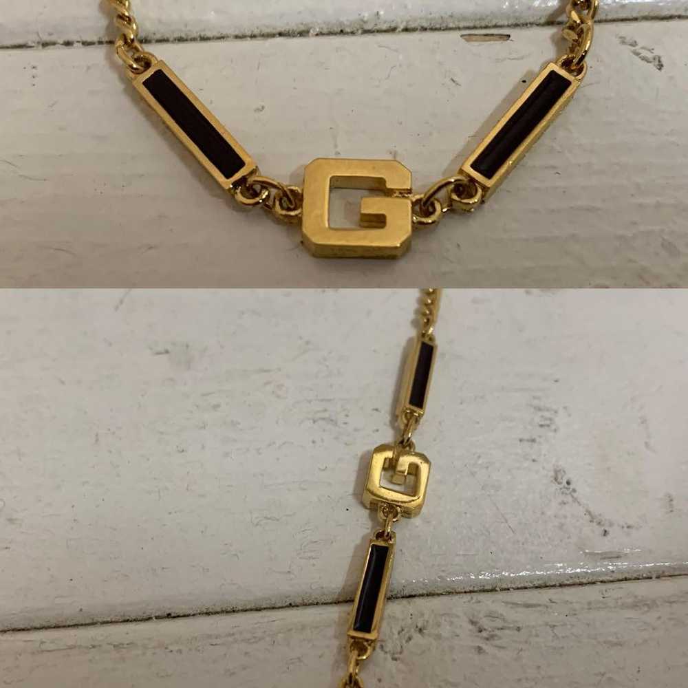 GIVENCHY PARIS VINTAGE 80s G Long Chain Necklace - image 5