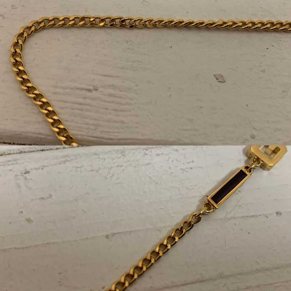 GIVENCHY PARIS VINTAGE 80s G Long Chain Necklace - image 6