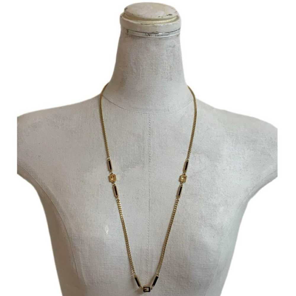 GIVENCHY PARIS VINTAGE 80s G Long Chain Necklace - image 9