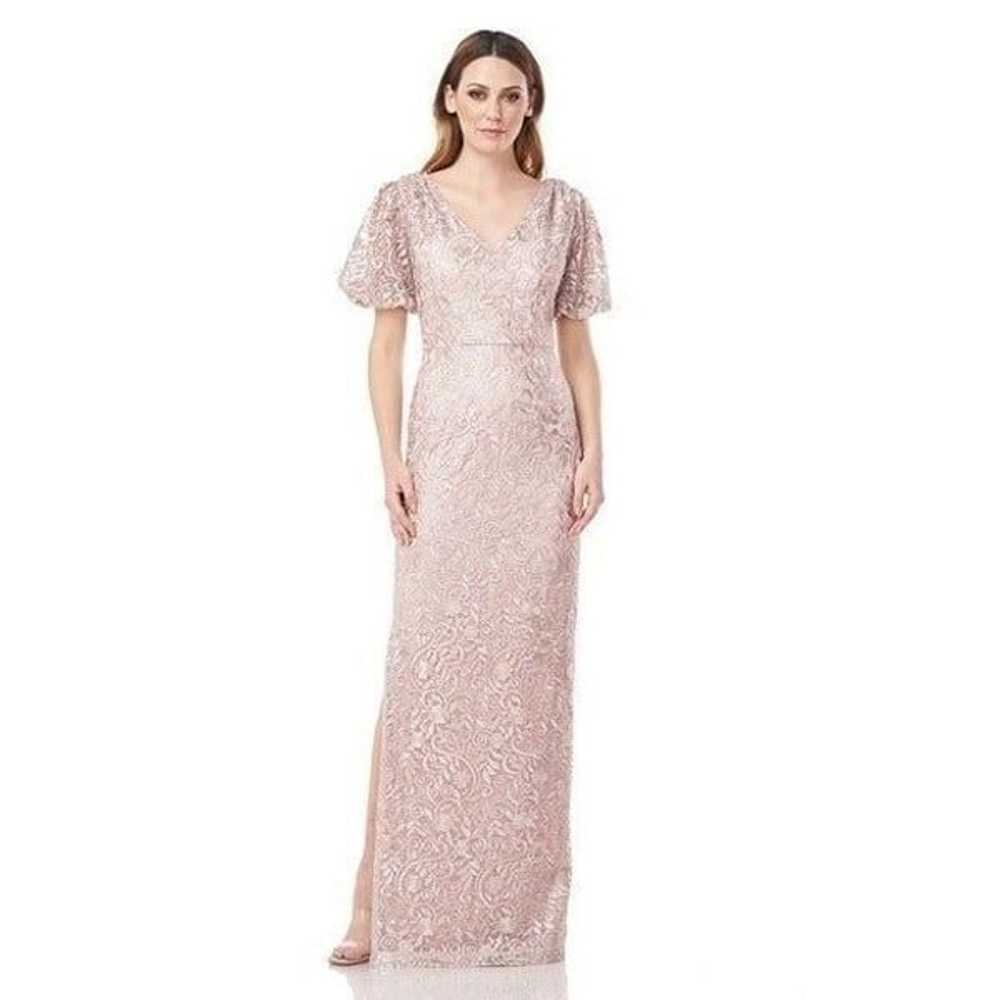 JS COLLECTIONS RIVER PUFF SLEEVE COLUMN GOWN NEW … - image 2