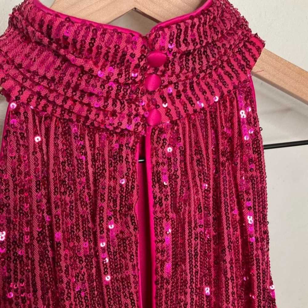 Eliza J Sequin Mock Neck Cocktail Dress - image 8