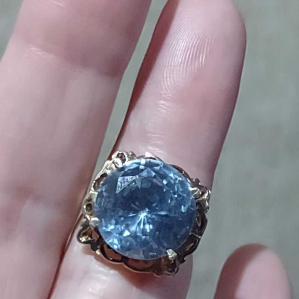 Antique 10k genuine blue spinel - image 2