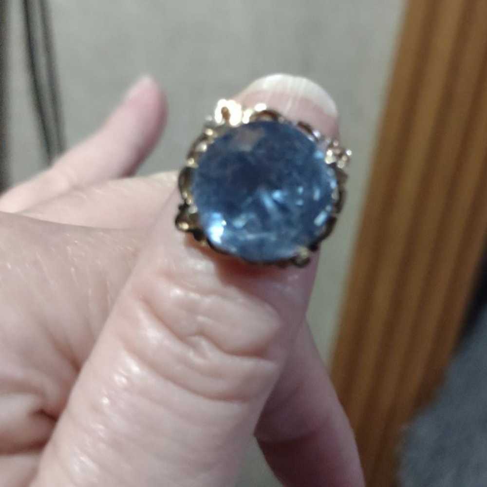 Antique 10k genuine blue spinel - image 5