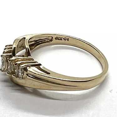 14k 14kt yellow gold Diamond ladies Ring