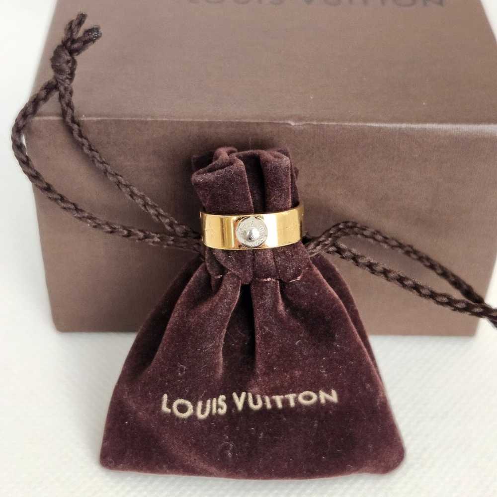 Louis Vuitton 
Brass Monogram Engraved Nanogram R… - image 11