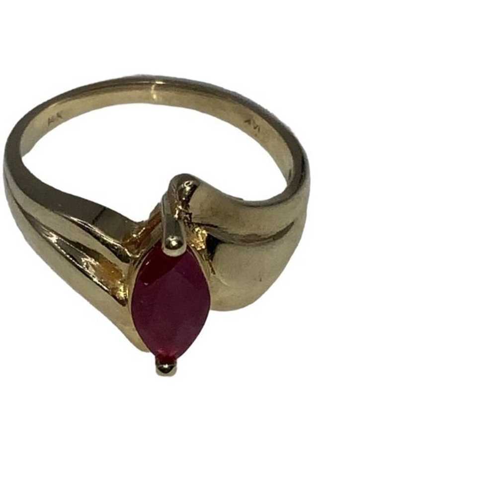 Ruby Ring 14K Vintage - image 10