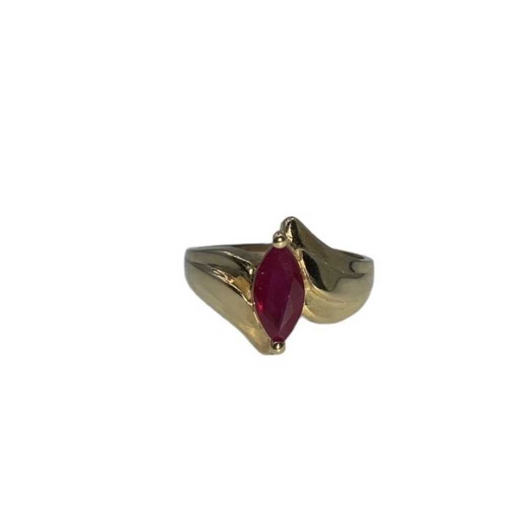 Ruby Ring 14K Vintage - image 11