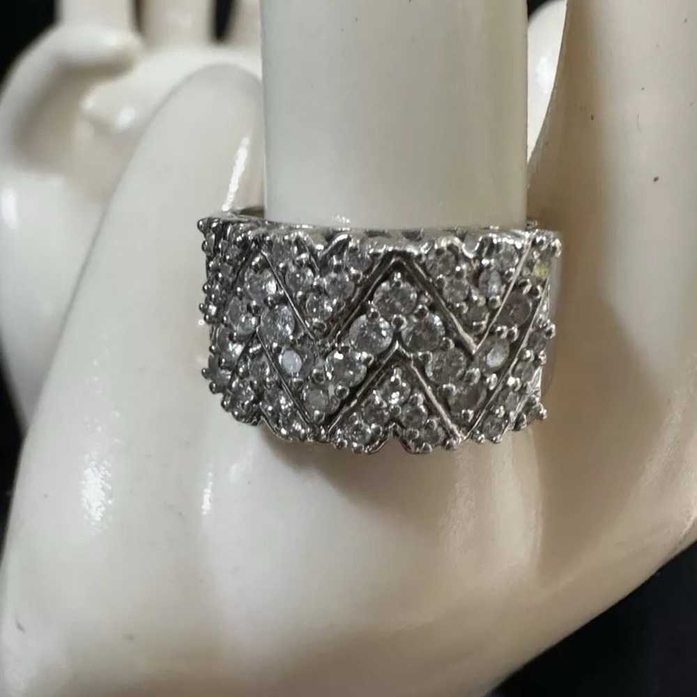 Vintage 14K White Gold, Diamond, BH EFFY SIGNED B… - image 2