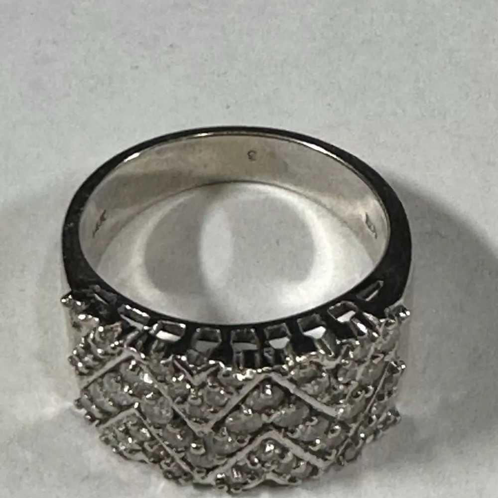 Vintage 14K White Gold, Diamond, BH EFFY SIGNED B… - image 7