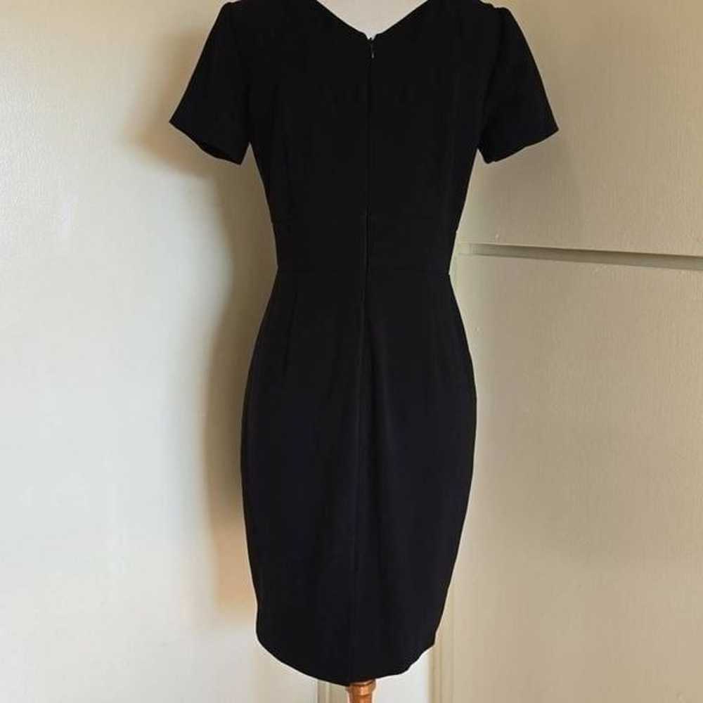 Ellen Tracy black faux wrap cocktail dress, EUC, … - image 6