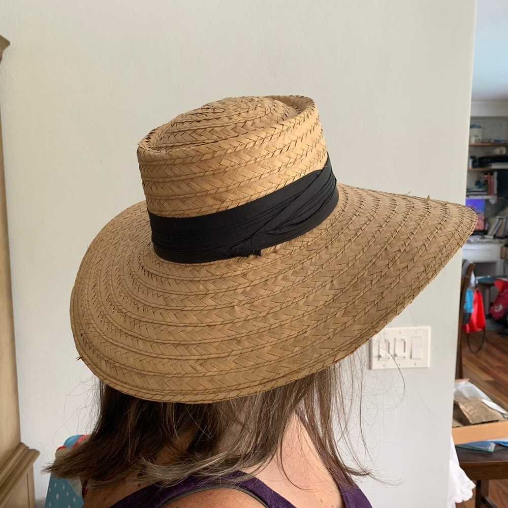 Vintage Straw Sun Hat - image 4