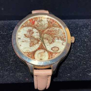 Tan World Map Watch - image 1