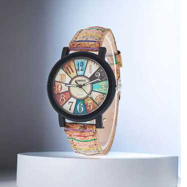 Women Wooden Wrist Quartz Watches Vintage Bohemia… - image 1