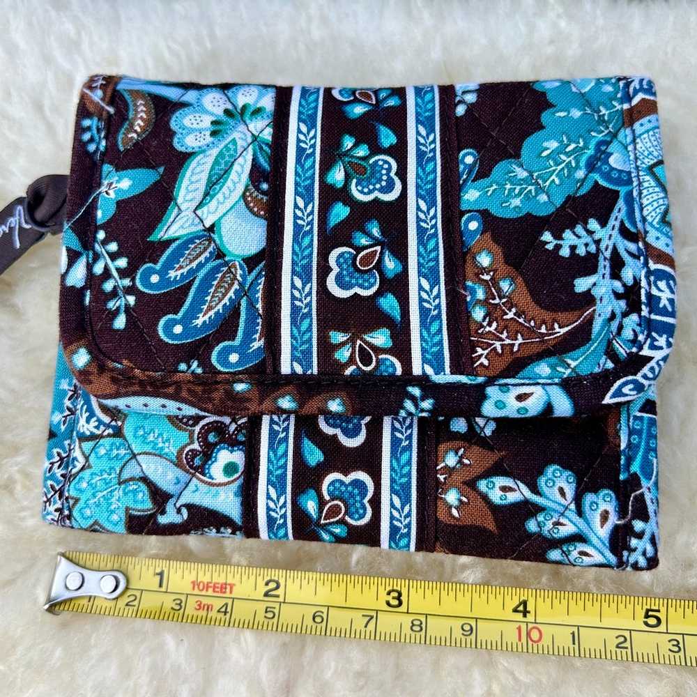 Vintage Vera Bradley JAVA BLUE Trifold WALLET - image 1