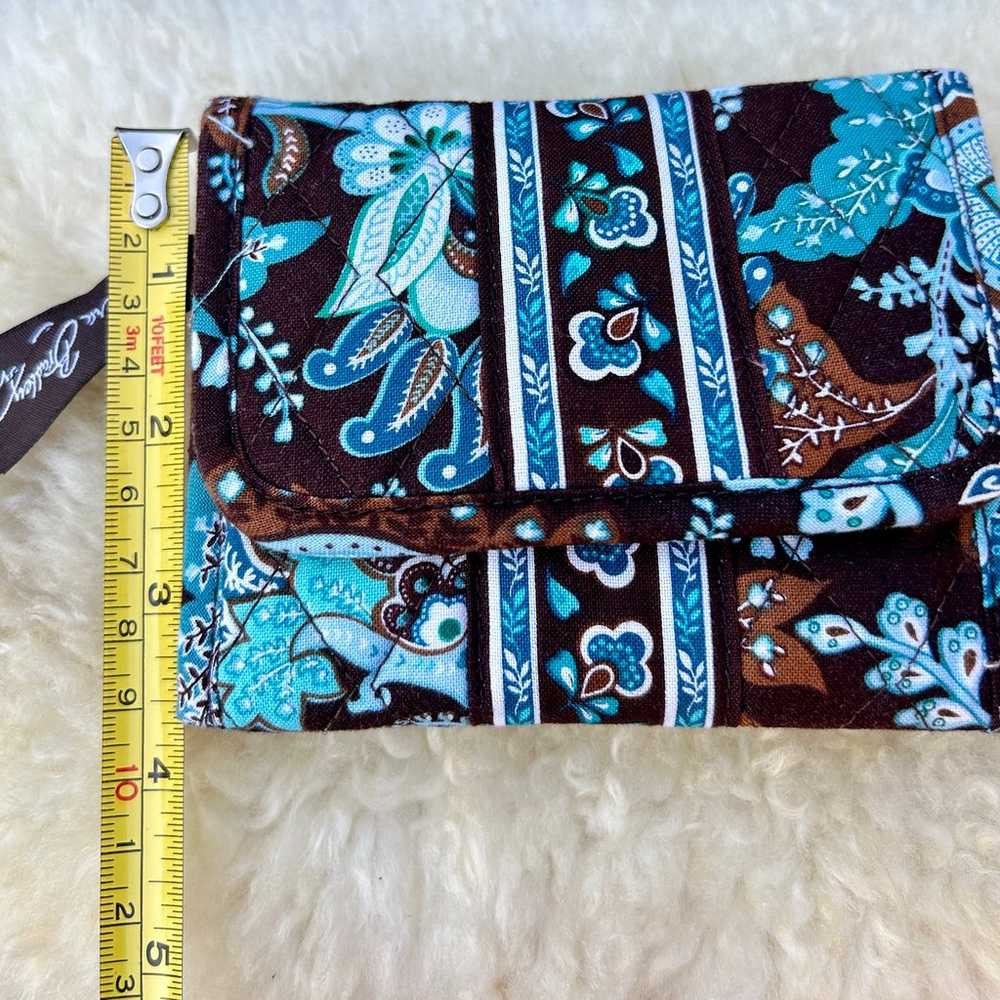 Vintage Vera Bradley JAVA BLUE Trifold WALLET - image 2