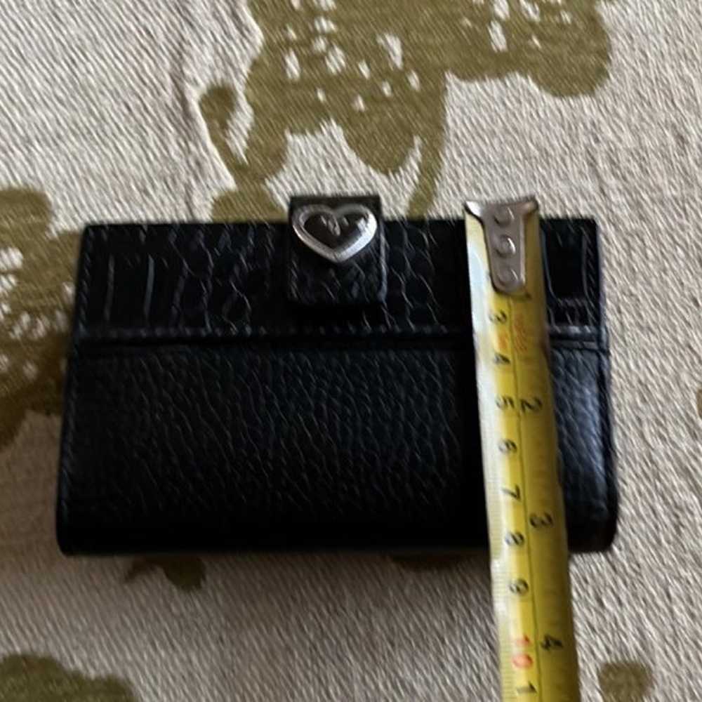 Vintage Brighton Mini Bifold Black Leather Wallet - image 10