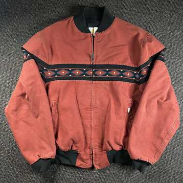 Vintage red/rust shops Aztec Carhartt jacket rare large