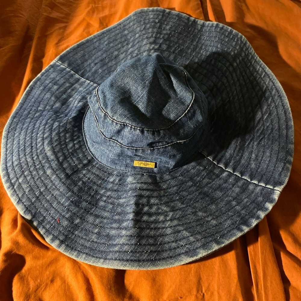 Jessica Simpson floppy jean sun hat BNWT !!! - image 1