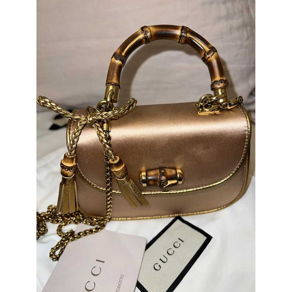 Gucci Bamboo Daily Top Handle cloth handbag - image 3